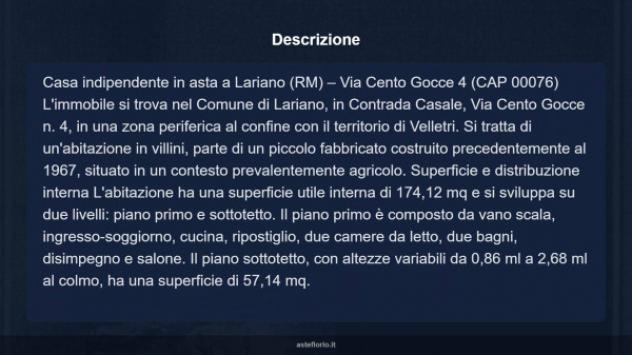 Immobile in asta di 174 m² con più di 5 locali in vendita a Lariano - Foto 8