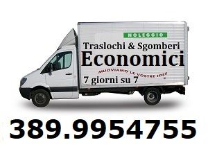 Piccoli e grandi trasporti traslochi e sgomberi ovunque prezzi modici 7gg su7