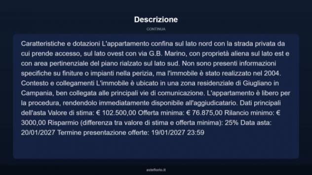 Immobile in asta di 121 m² con più di 5 locali in vendita a Giugliano in Campania - Foto 4