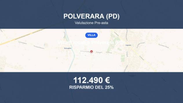 Immobile in asta di 220 m² con più di 5 locali e box auto in vendita a Polverara