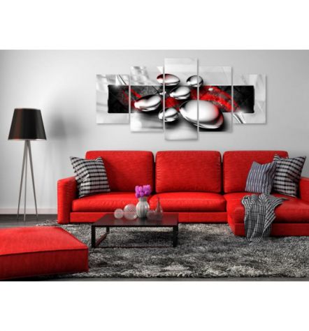 Quadro Pietre - Rosso - 100x50 E 200x100 ARREDALACASA - Foto 2