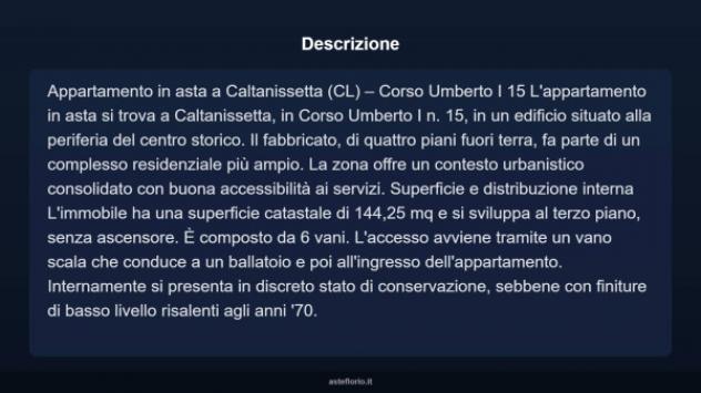 Immobile in asta di 144 m² con più di 5 locali in vendita a Caltanissetta - Foto 6