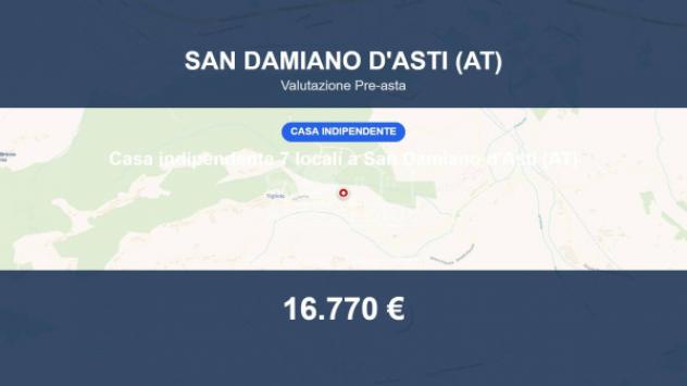 Immobile in asta di 167 m² con più di 5 locali in vendita a San Damiano d'Asti