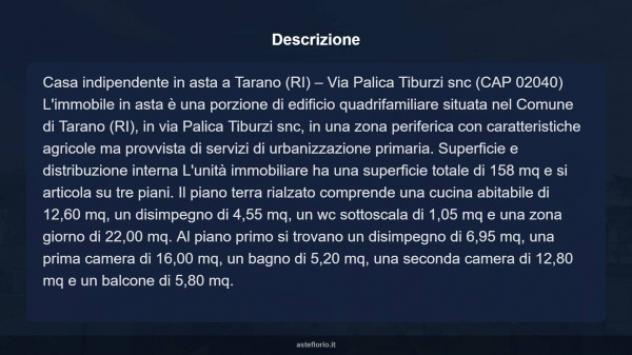 Immobile in asta di 158 m² con più di 5 locali in vendita a Tarano - Foto 11