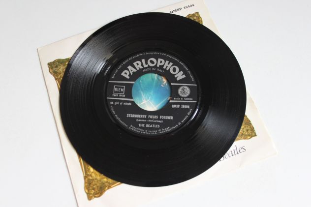 7" BEATLES STRAWBERRY FIELDS FOREVER / PENNY LANE ITALY PARLOPHON QMSP 16404 - Foto 4