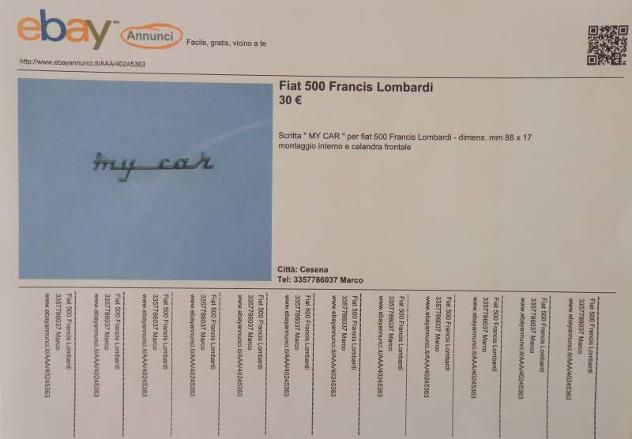 Fiat 500 Francis Lombardi - Foto 4