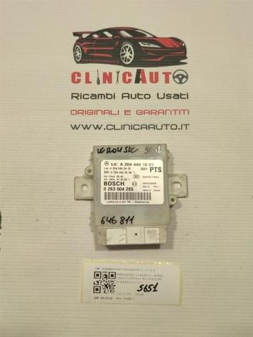 CENTRALINA SENSORI DI PARCHEGGIO MERCEDES Classe C Berlina W204 A2044401001 0263004265 (07)