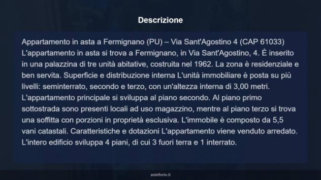 Immobile in asta di 79 m², box auto in vendita a Fermignano - Foto 3
