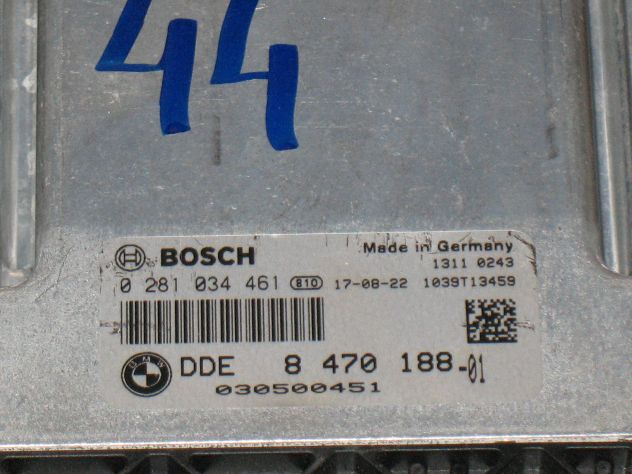 0281034461 ECU CENTRALINA BMW 0281034461 DDE 8470188 DDE8470188 - Foto 2