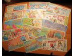 28 BIGLIETTI DELLE LOTTERIE ITALIANE TUTTI DIVERSI DAL 1981 AL 1995 CON TAGLIAND