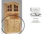 credenza 2 ante 2 cassetti in tinta naturale
