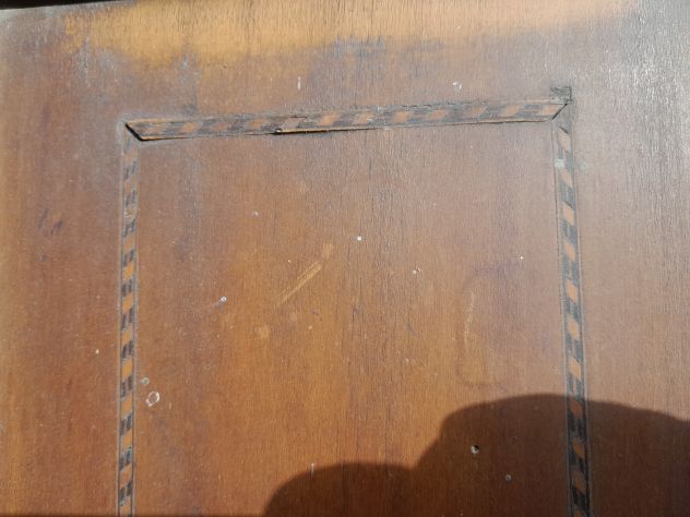 Cassettone Comò Specchiera Antico in legno con piano di pietra - Foto 7