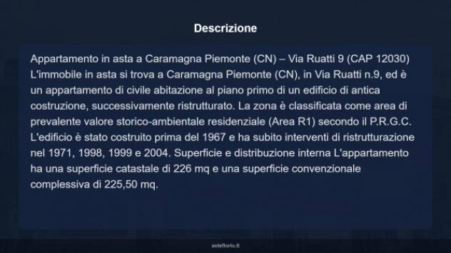 Immobile in asta di 226 m² con più di 5 locali in vendita a Caramagna Piemonte - Foto 17