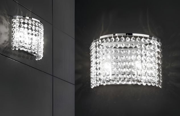 Lampada moderna con cristalli pendenti - Foto 3