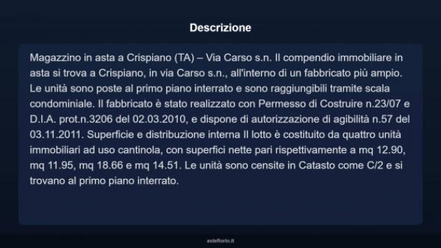 Immobile in asta di 59 m² in vendita a Crispiano - Foto 3