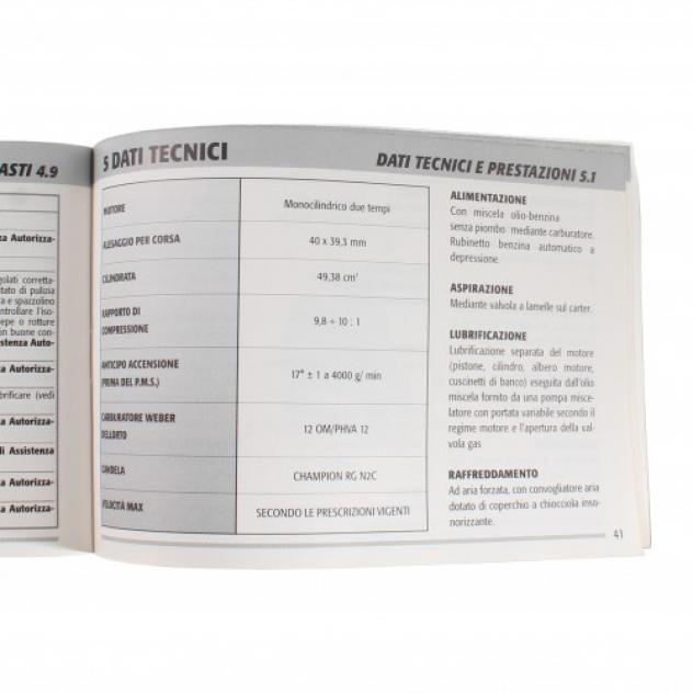 Manuale scansionato uso e manutenzione in PDF Piaggio Liberty 50 - Foto 5