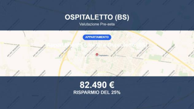 Immobile in asta di 95 m², box auto doppio in vendita a Ospitaletto