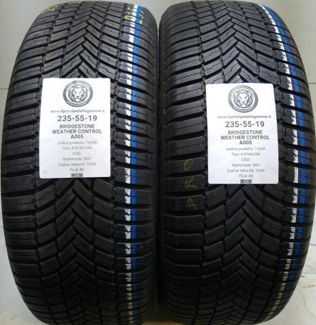 2 GOMME 235 55 19 BRIDGESTONE A74308