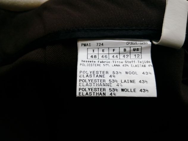 Pantaloni donna linea dritta marrone scuro - Foto 3
