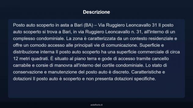 Immobile in asta di 12 m² in vendita a Bari - Foto 3