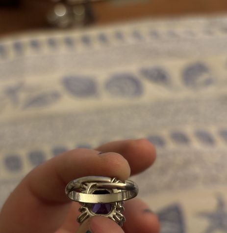 ANELLO IN OTTIME CONDIZIONI,MISURA REGOLABILE,BIGIOTTERIA,DA DONNA,IN METALLO E - Foto 3