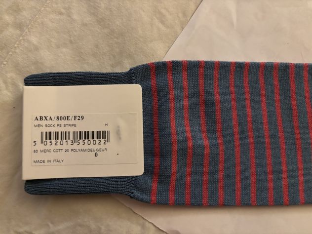 CALZE NUOVE CON CARTELLINO UOMO FIRMATE ORIGINALI”PAUL SMITH”MADE IN ITALY - Foto 10