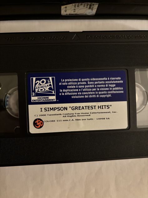 VHS/VIDEOCASSETTA RARISSIMA IN OTTIME CONDIZIONI:I SIMPSON”GRETEST HITS” - Foto 6