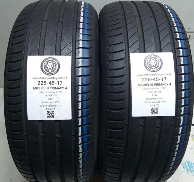 2 GOMME 225 45 17 MICHELIN A77123
