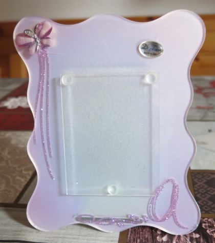 PORTA FOTOGRAFIA IN VETRO DELLA DE LUXE -