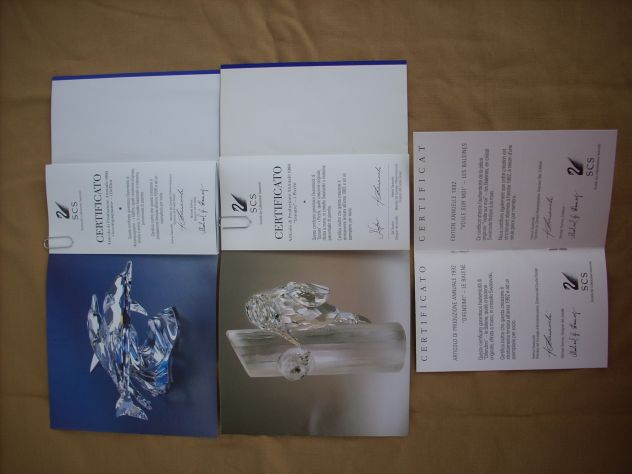 Certificati Swarovski 1988-1990-1992 - Foto 4