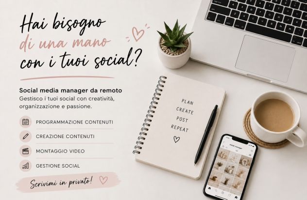 Social Media Manager Freelance Da remoto