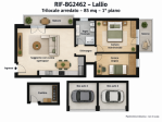 Lallio con due camere due balconi e due box auto