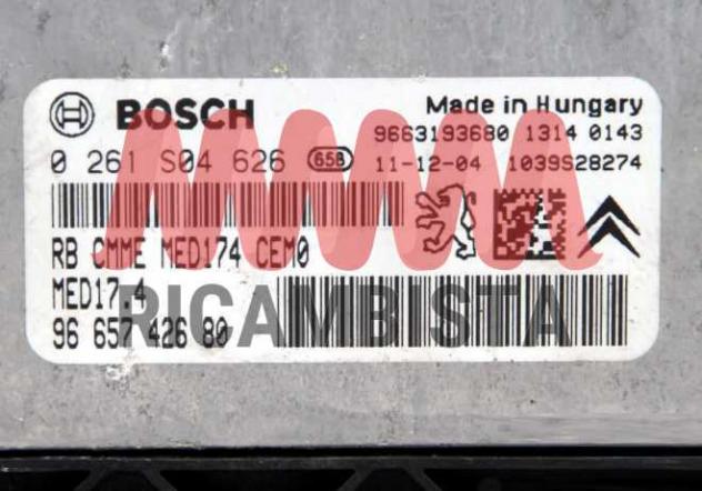 0261S04626 9665742680 Citroen DS3 1.6 centralina motore Bosch - Foto 2