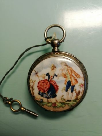 Vecchio orologio secola xix da taschino - Foto 4