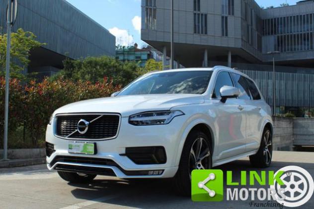 VOLVO XC90 D5 AWD Geartronic 7 posti R-design,Crystal White rif. 23333654