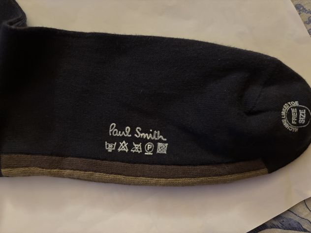 CALZE NUOVE DA UOMO FIRMATE ORIGINALI PAUL SMITH,MADE IN ITALY - Foto 8