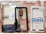 Cover nera antiurto + vetro temperato protezione display.