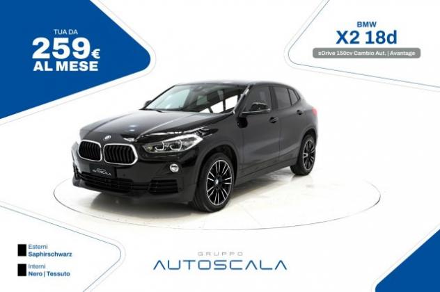 BMW X2 sDrive18d 150cv Cambio Autom. Advantage rif. 24001452