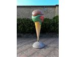 Gelato gigante tridimensionale in vetroresina per esterno