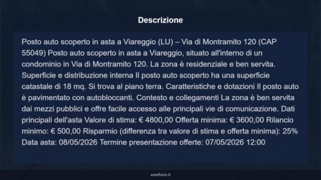 Immobile in asta di 18 m² in vendita a Viareggio - Foto 6