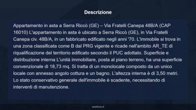 Immobile in asta di 18 m² in vendita a Serra Riccò - Foto 11