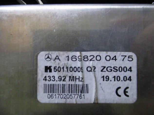 1698200475 CENTRALINA ANTENNA MERCEDES CLASSE A 180 W169 2.0 D 80KW 6M 5P (2008) RICAMBIO USATO - Foto 2