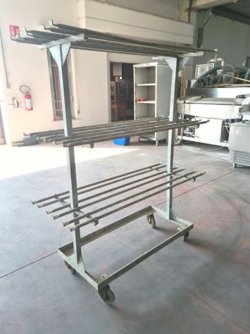 carrello porta ganci macelleria usato - Foto 3
