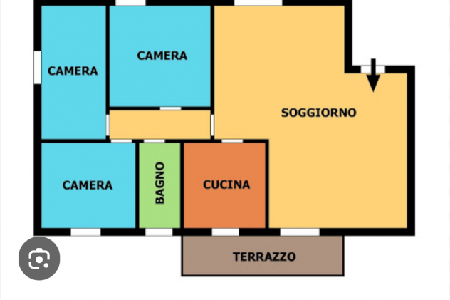 Corso giulio cesare ampio quadrilocale