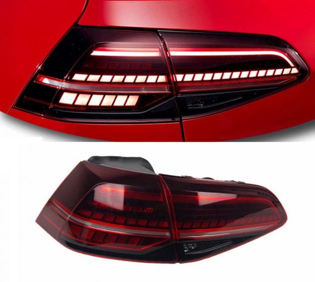 FARI POSTERIORI LED VOLKSWAGEN GOLF 7 e 7.5 STILE ORIGINALE FRECCIA DINAMICA