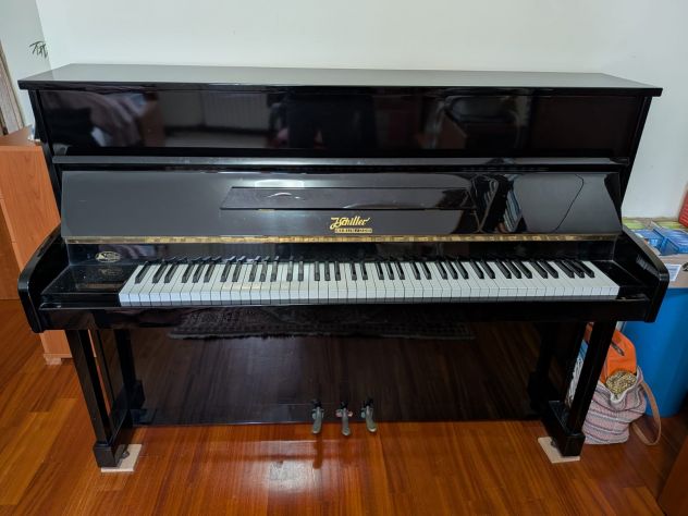 VENDO PIANOFORTE VERTICALE TEDESCO MARCHIO SCHILLER A 88 TASTI E TRE PEDALI - Foto 2