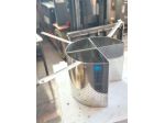 3 cestelli scola pasta inox usati