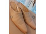 Sabot beige stile texano vera pelle n. 41 unisex