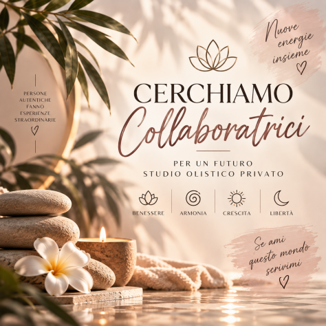 CERCO COLLABORATRICE PER STUDIO OLISTICO PRIVATO Tel:3513228682