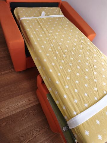 Poltrona letto con pouf e cuscini - Foto 5